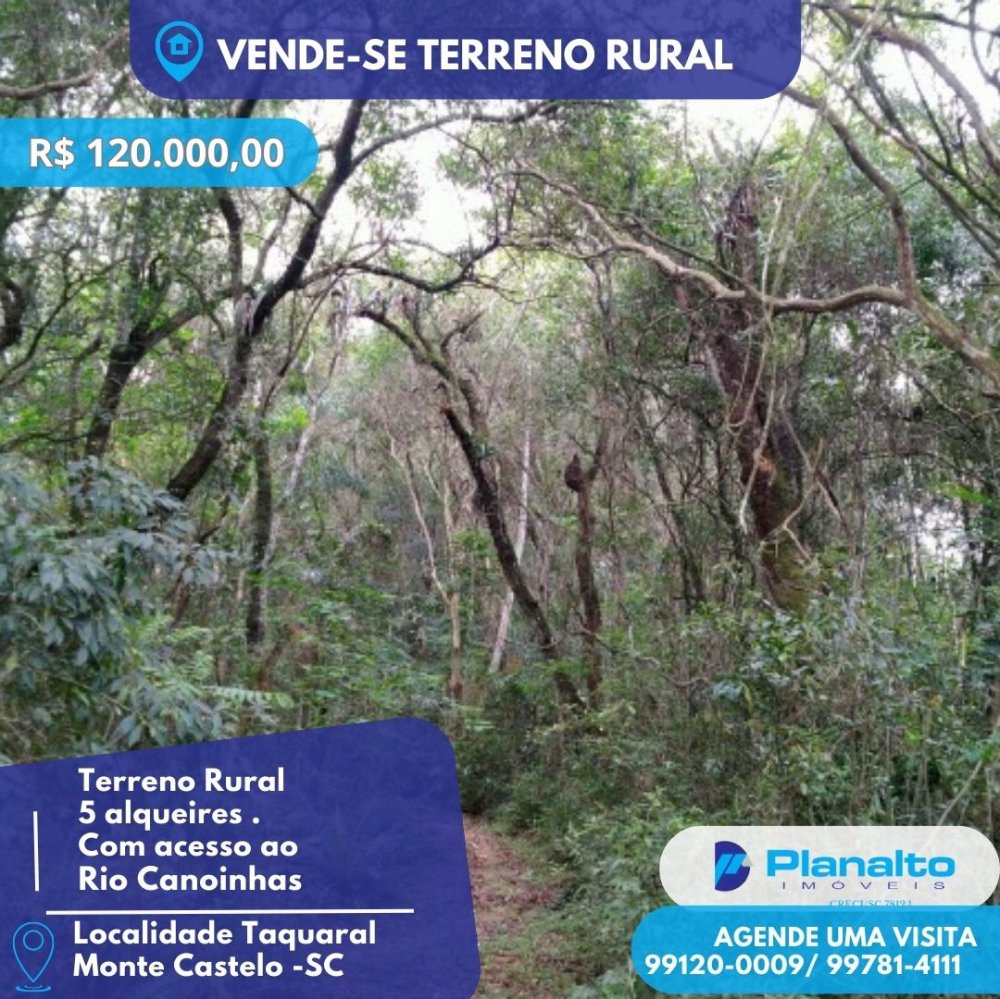 Terreno - Venda - Interior - Monte Castelo - SC